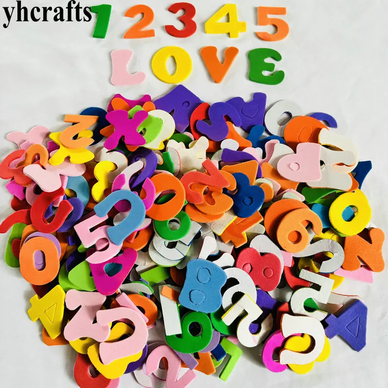 150 SZTUK A-Z litery Alfabet naklejki piankowe 0-9 cyfr etykieta ścienna Zabawka dla dzieci Zestaw do scrapbookingu Wczesne zabawki edukacyjne Naucz swoje własne