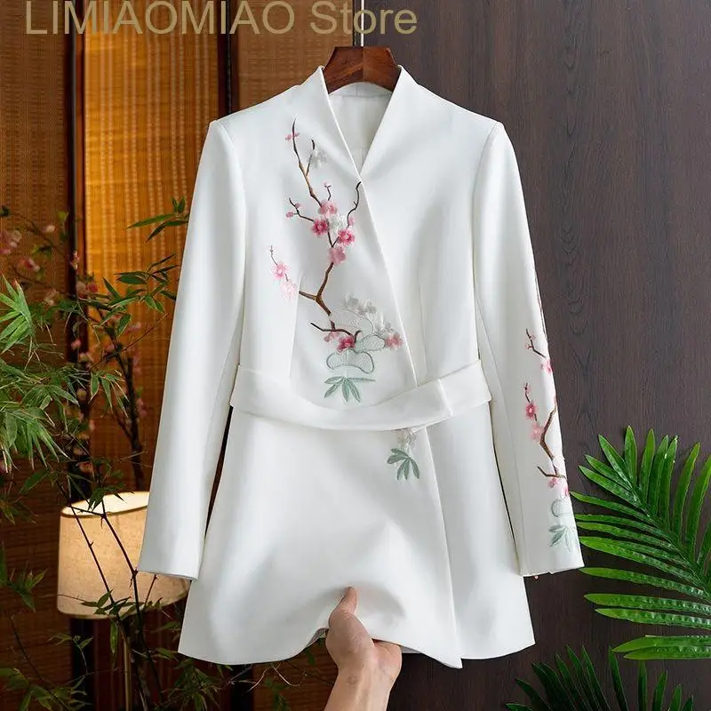 New luxury ladies  lace embroidered jacket and coats elegant  Fashion  Jacket for Women Blazers