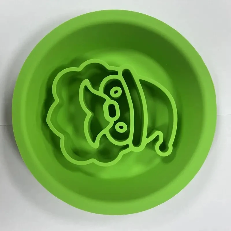 Silicone Christmas Design Pet Slow Feeding Bowl, Dog Licking Bowl With Suction Cup, Non-slip Bite Resistant Dog Placemat