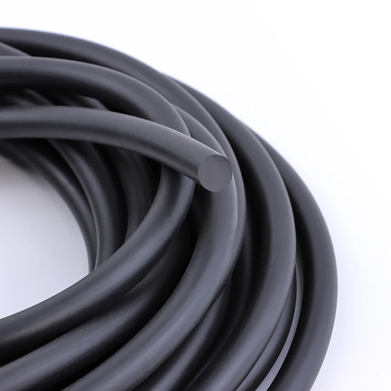 1/2/5/10M NBR Karet Penyegelan Strip Tahan Minyak Hitam Solid Karet Nitril Strip Gasket Diameter 1.5/2/2.5/3/4/5/6/7/8/9/10Mm