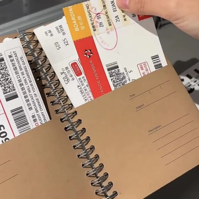 A5 Kangaroo Pocket Notebook Kraft Paper Coil Notepad High Value Travel Journal DIY Student Hand Ledger Storage Notebook