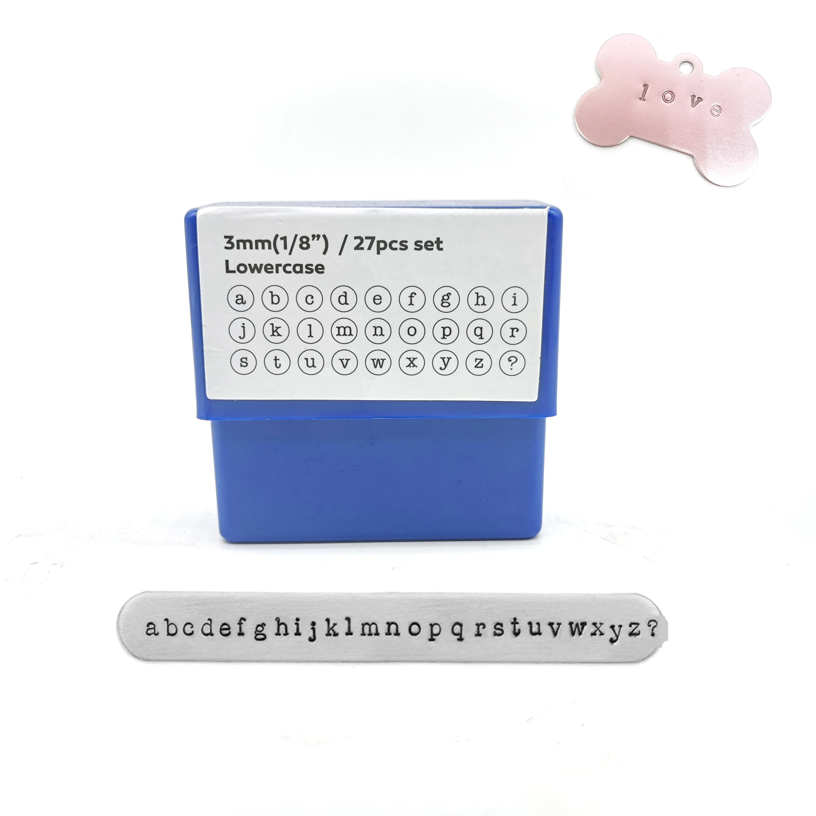 3mm Alphabet Number Metal Stamp Set Jewelry Letter Stamping Punch Steel Punching Tool Typerwriter Font Leather Logo Name Stamp