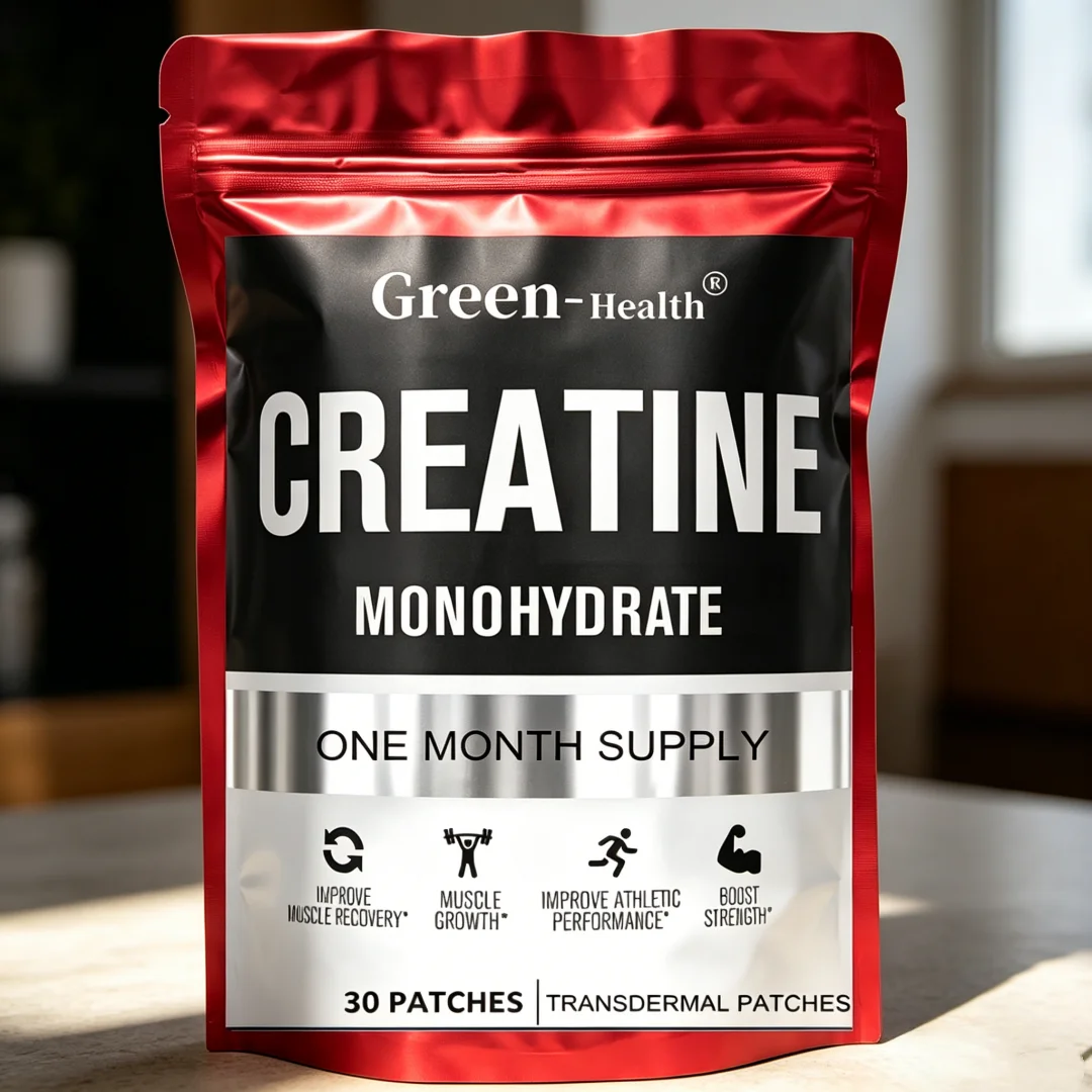 30 Patches Creatine Monohydrate Transdermal Patches - Muscle Growth Strength Increase Energy Output Enhancer