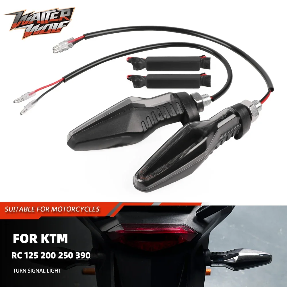 

Front or Rear LED Turn Signal Light For RC 125 200 250 390 125Duke 200Duke 250Duke 390Duke 250 390 Adventure Lamp with Resistors