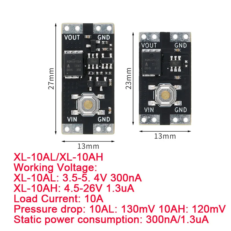 10 sztuk/1 szt. Przycisk pojedynczej wiązki moduł przełącznika bistabilnego 3,5-5,4 V 4,5-26 V 300nA 1,3uA obciążenie 10A mikroprzełącznik o dużej mocy i niskim napięciu