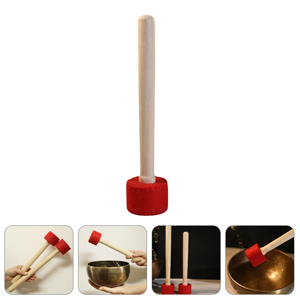 JOINPAYA وعاء الموسيقى مطرقة مع الفانيلا ملفوفة النتريل مطرقة خشبية اليدوية للتأمل البوذي المحمولة خفيفة الوزن #6