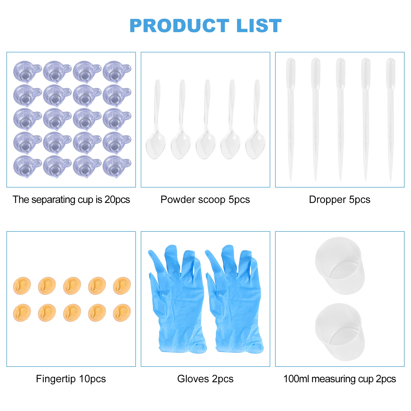 

44 pcs Crystal Glue Epoxy Resin Tools Set For Diy Crafts Making Measuring Cups Mixing Bowl Mat Coaster Pendant Keychain