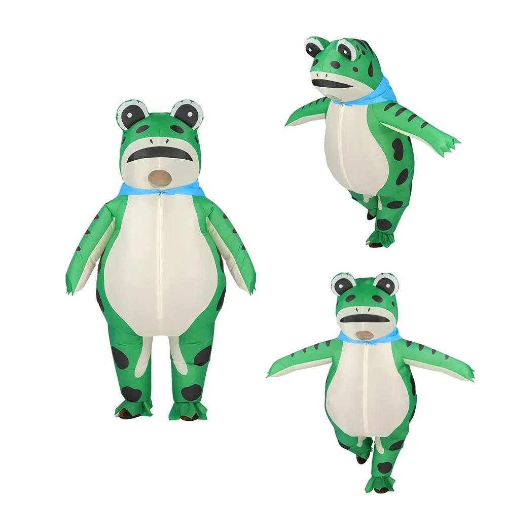 Halloween Cute Animals Inflatable Frog Cosplay Costume Suits Adult Air Blow-up Costumes Fancy-Dress For Carnival Party