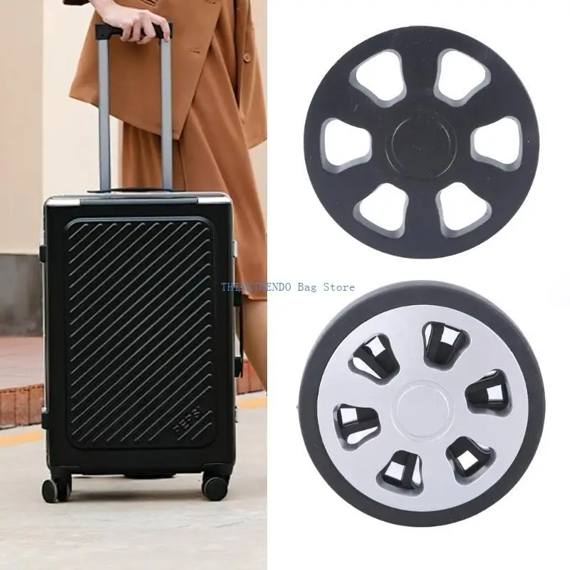 340D 8Pcs 60x12mm Suitcase Luggages Double Swivels Castors Repair Kits Easy to Install for Replacement Luggages