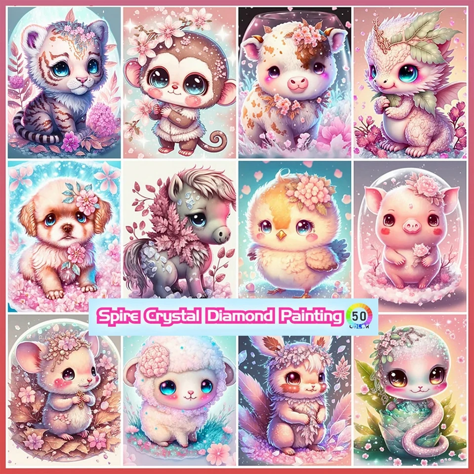 

New Chinese 12 Zodiac Crystal Drills Diamond Painting Embroidery Animals Pig Art Cross Stitch Mosaic Home Decor Handicrafts Gift