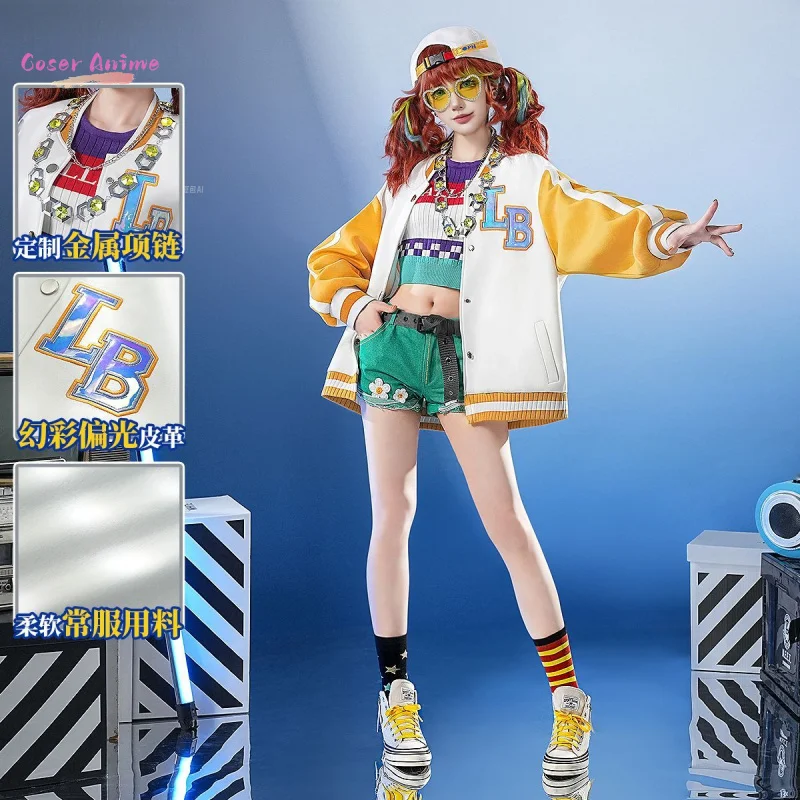 

Identity Ⅴ Cheerleader Cosplay Costume Lily Ballier OPH.LILY Uniform Halloween Carnival Party Christmas Play Role Clothing