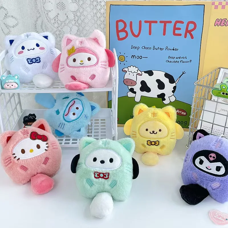 New Sanrio Creative Cute Cross dressing Long tailed Small Animal Plush Doll Pendant Cute Cartoon Doll Gift