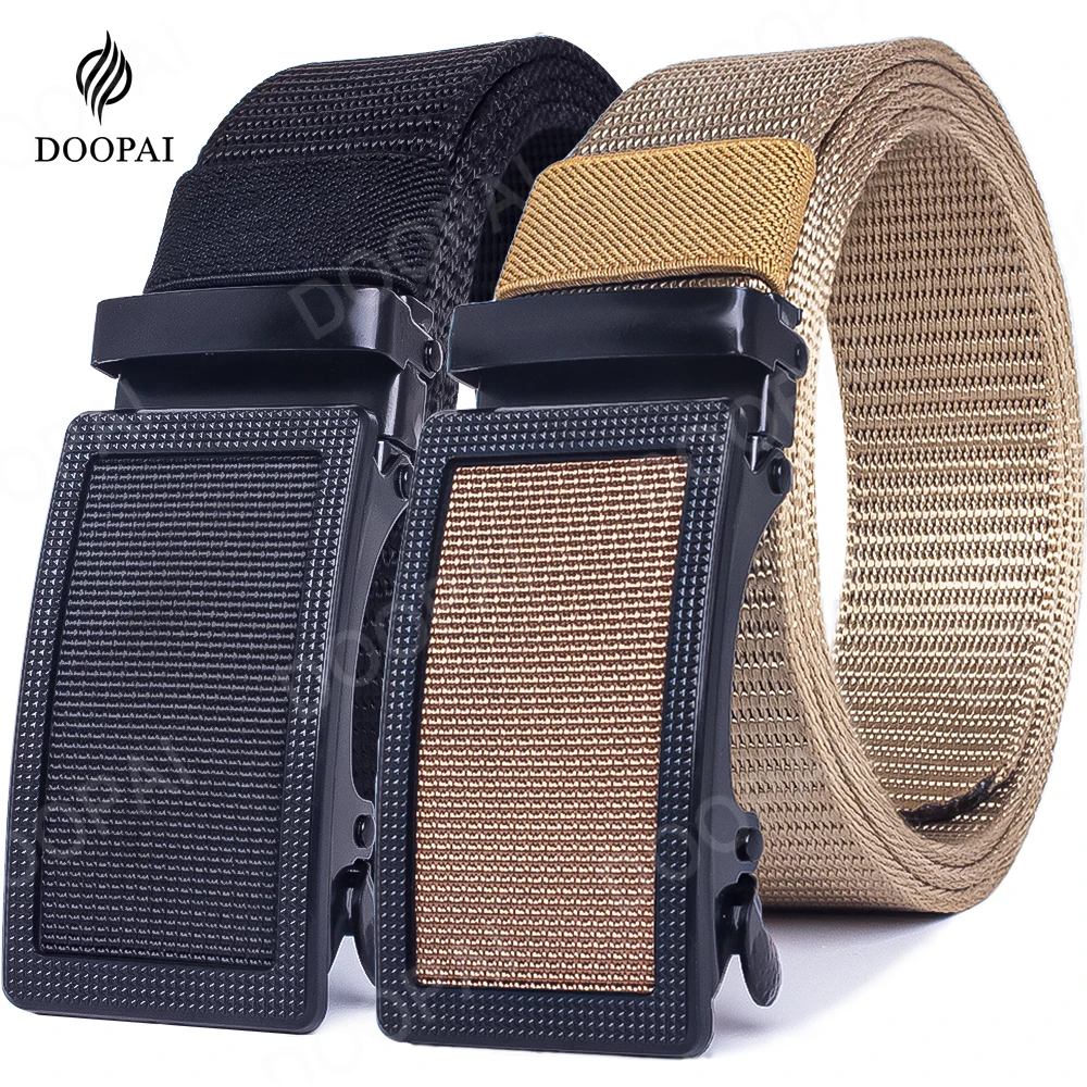 

Men's Belt Tactical Automatic Buckle Outdoor Leisure Buckle Belt for Man Nylon Canvas Belt Military Accesory