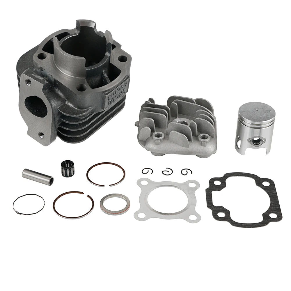 ATV 50cc 2 Stroke 40mm Bore Cylinder Kit for Polaris Sportsman Scrambler Predator 50cc 90cc ATV w/ Minarelli 1E40QMB Engine