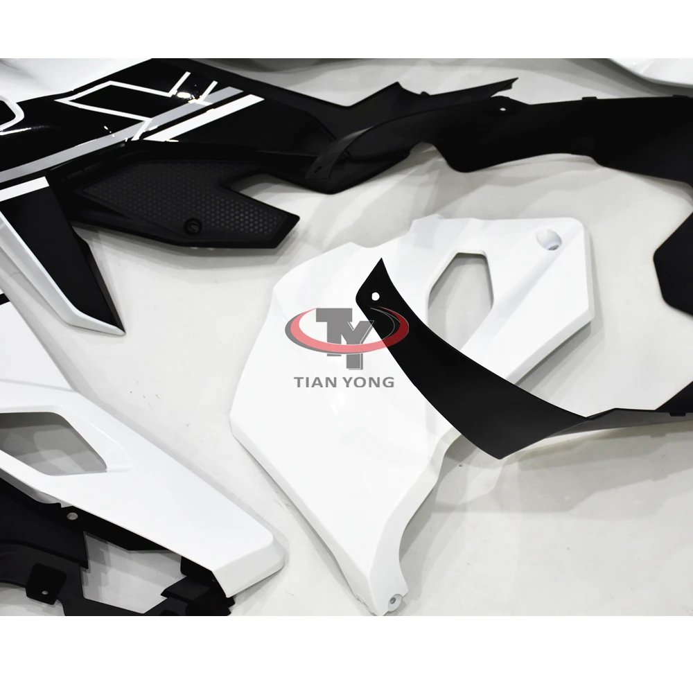 For Kawasaki ZX4R Injection Cowling Black white line printmaking