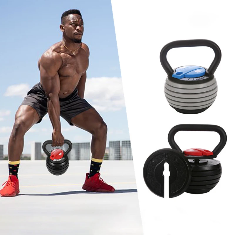 Pesa Rusa Ajustable para Gimnasio en Casa, 7 en 1, 20 Libras, 40 Libras, 9 kg, 18 kg, para Entrenamiento de Competición