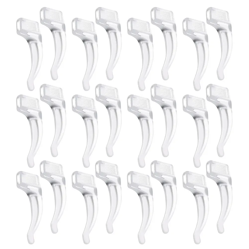 

50pcs Anti Glasses Ear Hooks Silicone Eyeglasses Retainer Transparent Grips for Sports Running Gymnastics Outdoor