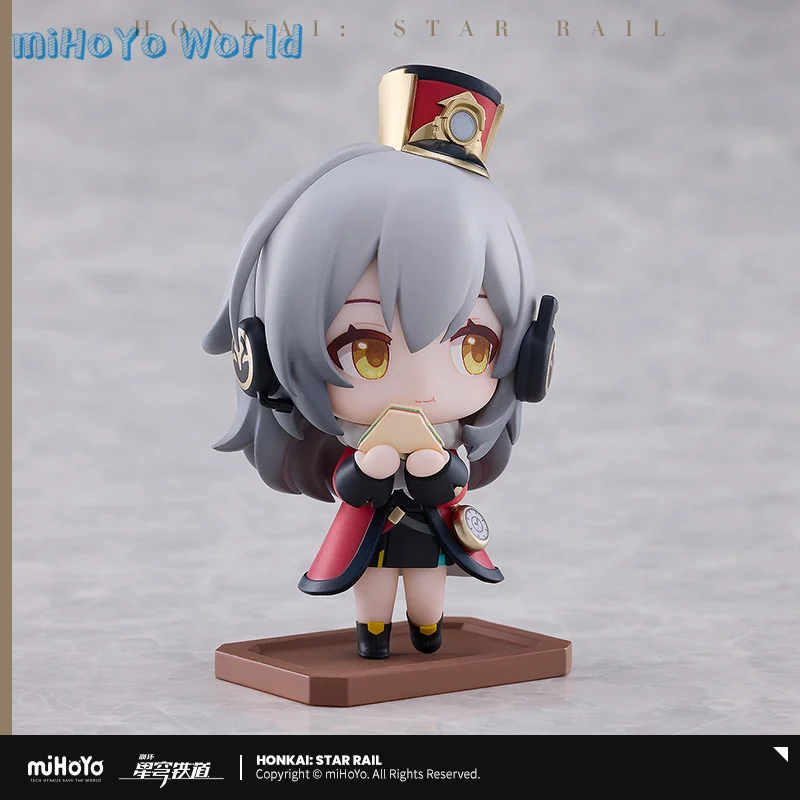 MiHoYo Official Genuine Honkai Star Rail Train Tea Party Theme Trailblazer Figure Stelle Caelus ABS&PVC Statue Birthday Gifts