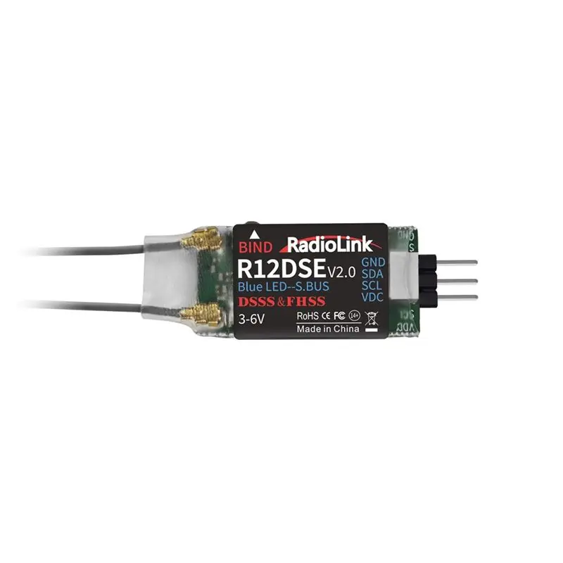 【NEW USER EXCLUSIVE】Radiolink SBUS And PPM Support R12DSE For RC Receiver 12-Channel 2.4G For RC Transmitter Signal Module
