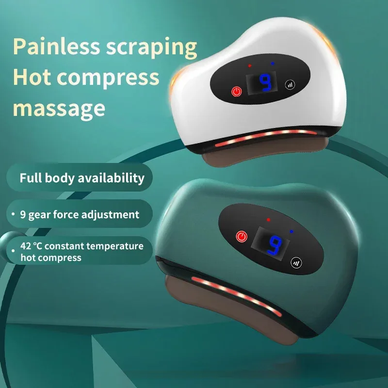 

Electric Scraping Massager, Eye Massager, Stone Heating and Vibration Scraper, Neck and Facial Skin Tightening and Wrinkle Remov