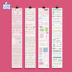 Waka Waka Washi Tape, tout mignon, autocollant découpé, scrapbooking, papeterie, Kawaii, ruban de masquage animal