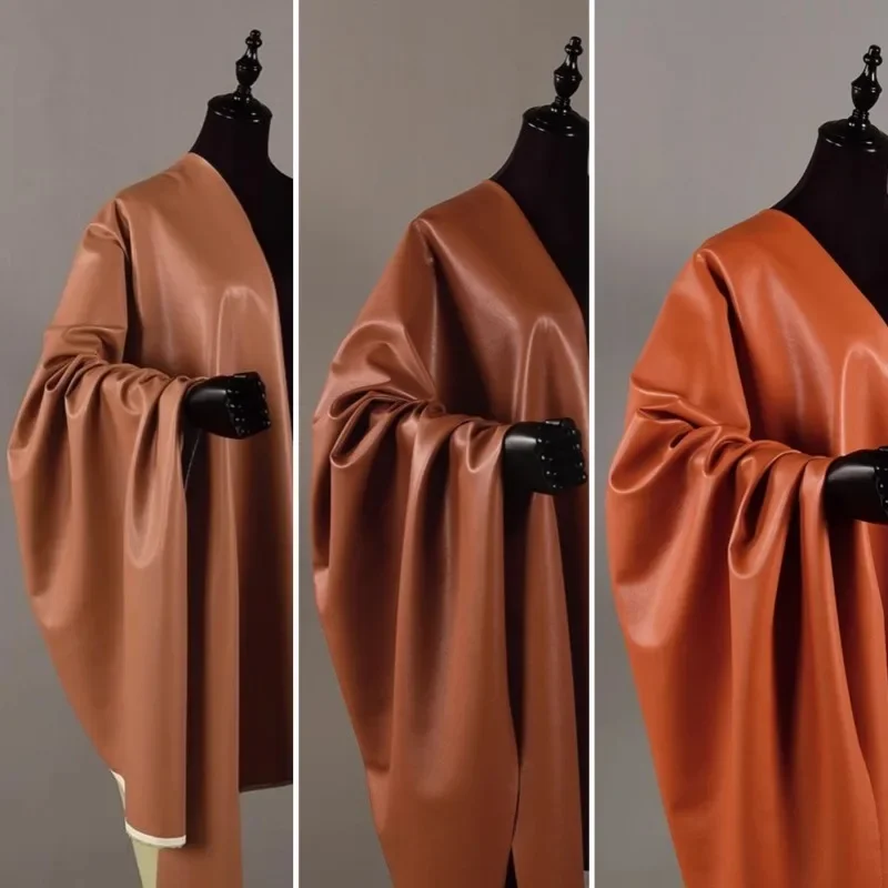 

Микроэластичная мягкая ткань из искусственной кожи для курток, юбок, модной одежды, шитья своими руками, продается на метры