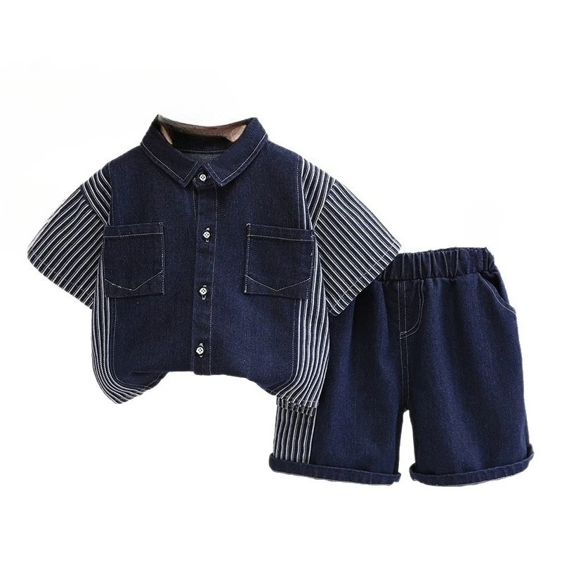 

New Summer Baby Clothes Suit Children Boys Fashion Shirt Shorts 2Pcs/Sets Kids Clothing Infant Casual Costume Toddler Tracksuits