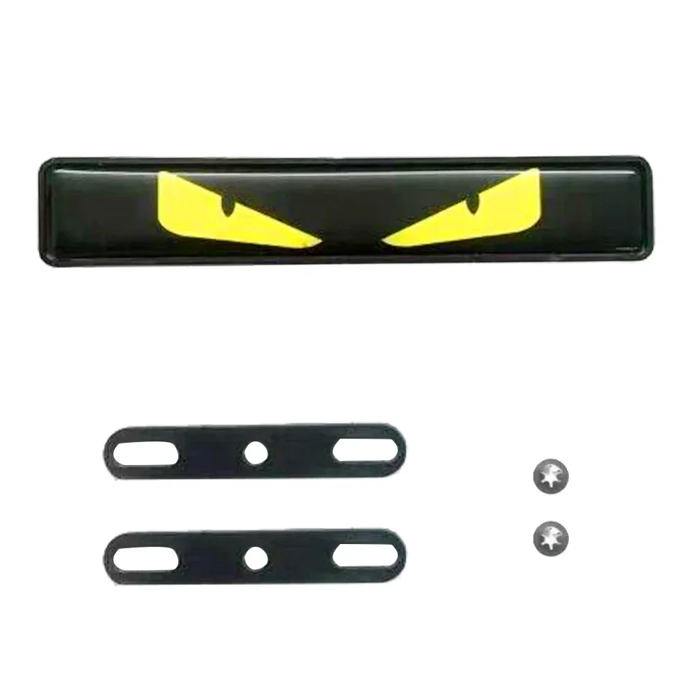 1 pz auto LED Demon Eye per la griglia anteriore dell\'auto cartellone distintivo illuminato decalcomania emblema faro automatico decorazione fai da