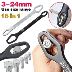 3-17Mm 8-22Mm Universele Multifunctionele Torx Wrench Self-Aanscherping Verstelbare Moersleutel Board Dubbele-hoofd Torx Spanner Handgereedschap