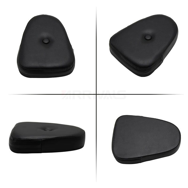 1pcs Motorcycle Universal Black Synthetic Leather Sissy Bar Backrest Cushion Pad For Honda For Yamaha For Suzuki