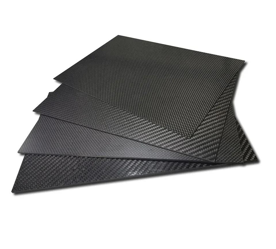 

400x500mm Thickness 1 1.5 2 2.5 3 4 5 6 8 10mm Full 3K Carbon Fiber Plate Board Sheet For RC Model Plain Twill