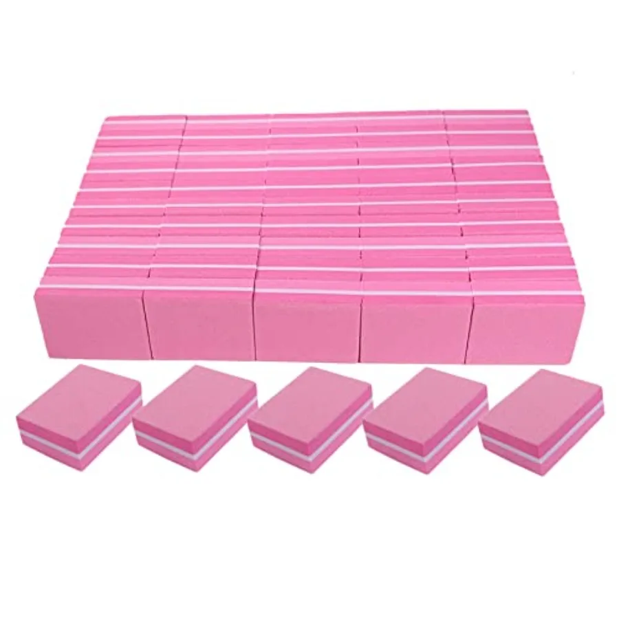 Nail Buffers 50 Pack,Mini Buffer Block Nail File for Acrylic Nails and Natural Nails, 100/180 Grit Nail Buffer Block Bulk Buffi