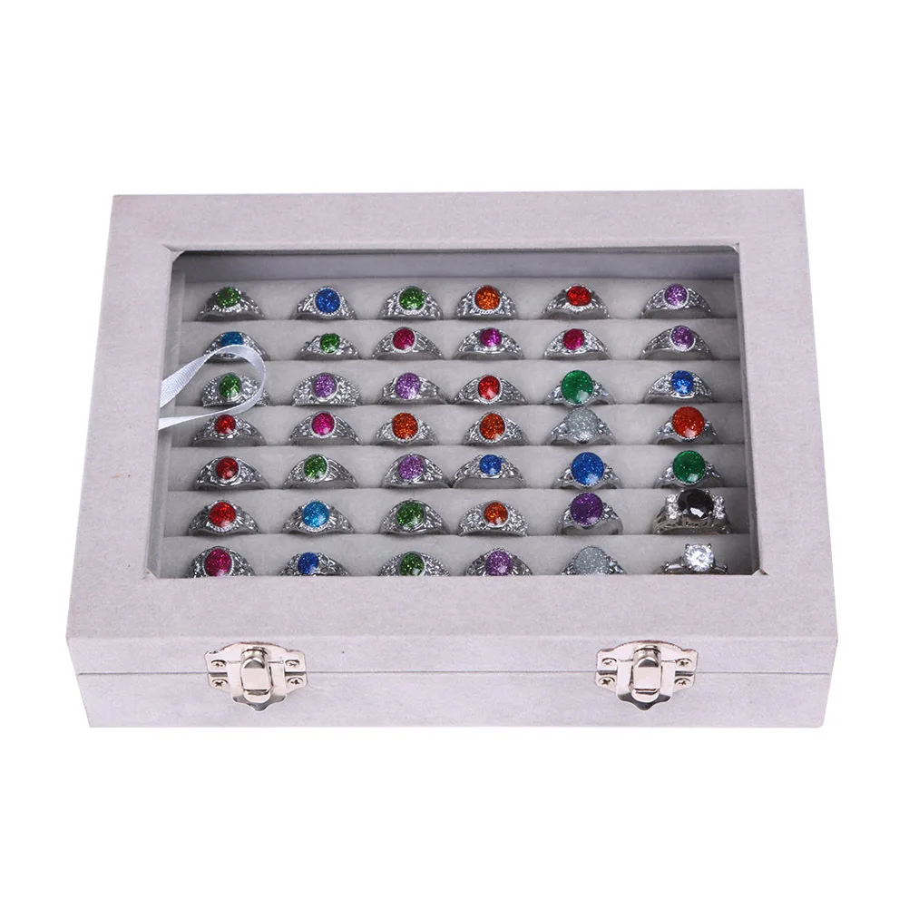 

Портативная шкатулка для драгоценностей, органайзер для колец, держатель для сережек и колец, чехол для хранения ювелирных изделий, подарки для учащихся свадебной вечеринки (20 см x 15 см x