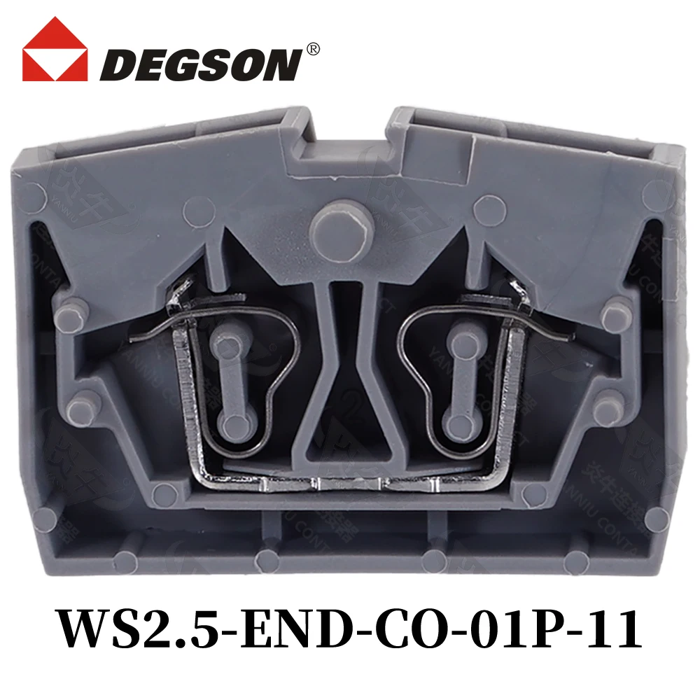 10Pcs DEGSON WS2.5-END-CO-01P-11-14-15-00ZH WS2.5-DIN15 WS2.5-MID-CO WS2.5T-END-CO Din rail terminal blocks Phoenix  Contact