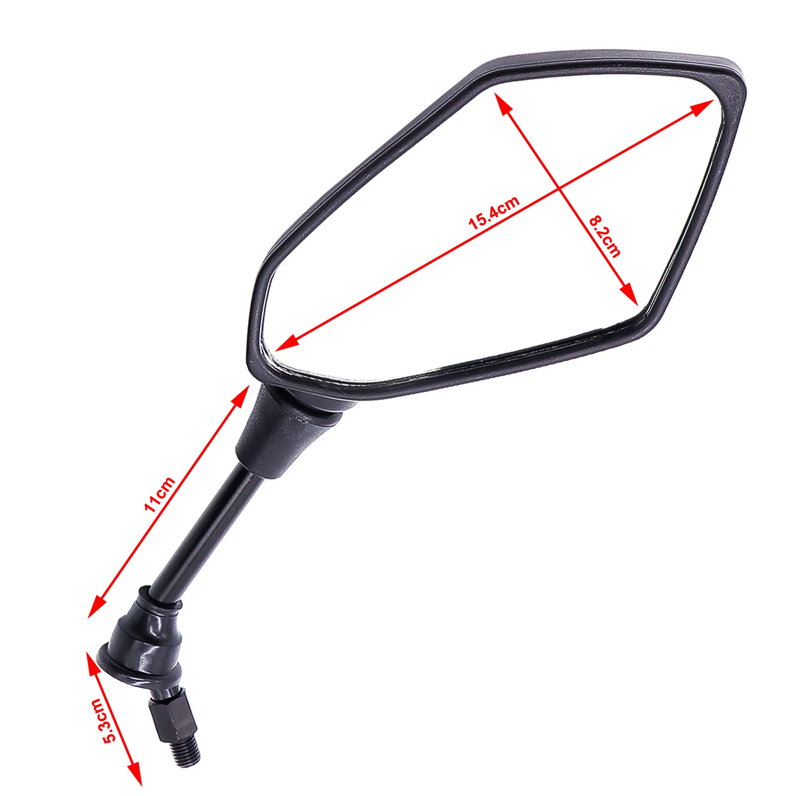 2 Pcs Unviersal Mirrors Motorcycle Bike Scooter ATV Rear View Side Mirror 8mm 10mm Screw Adjustable Convex Mirror For Honda