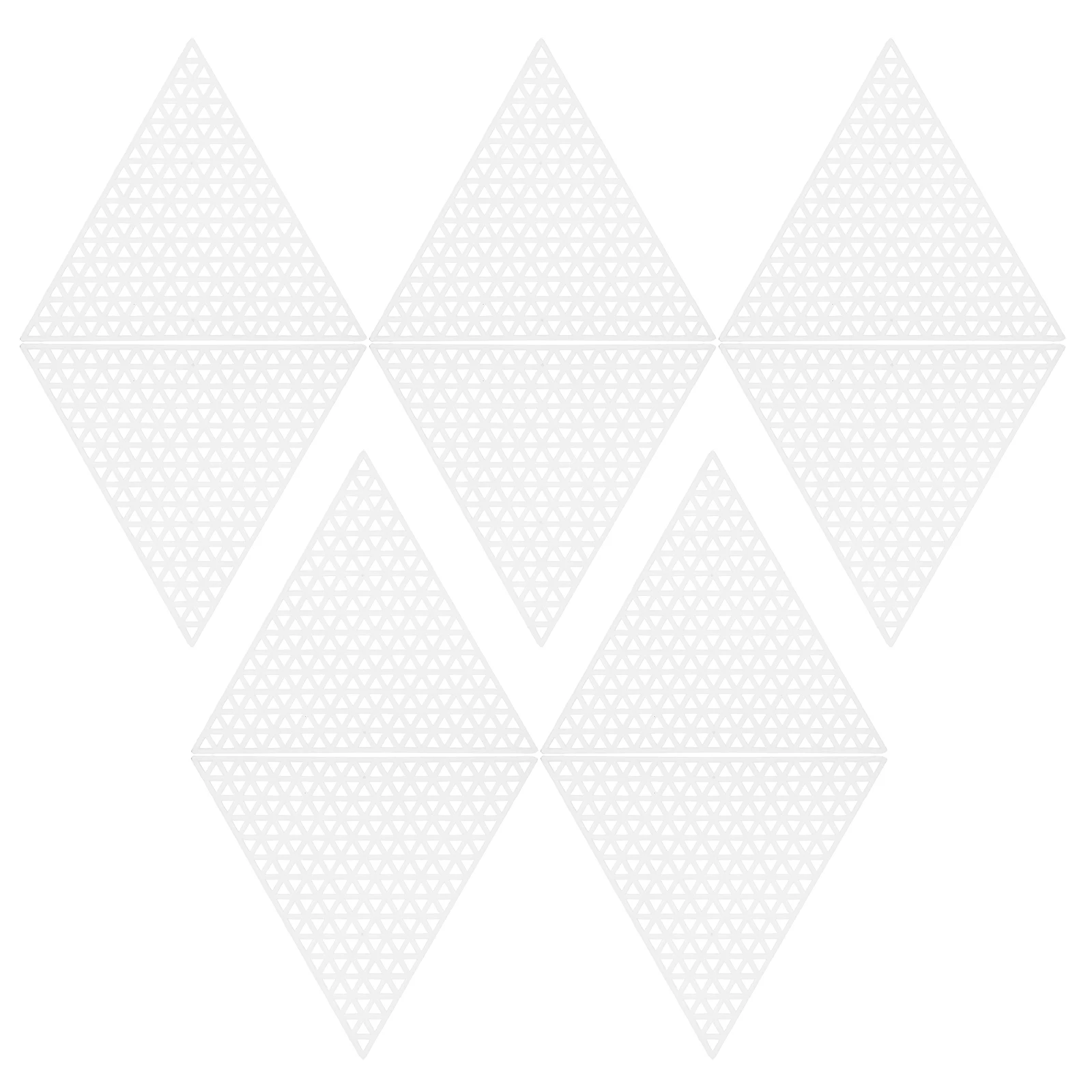 

20Pcs Triangle Plastic Canvas Sheets Clear Mesh Craft Canvas for Embroidery Cross Stitch Needlework Crochet Knitting Supplies