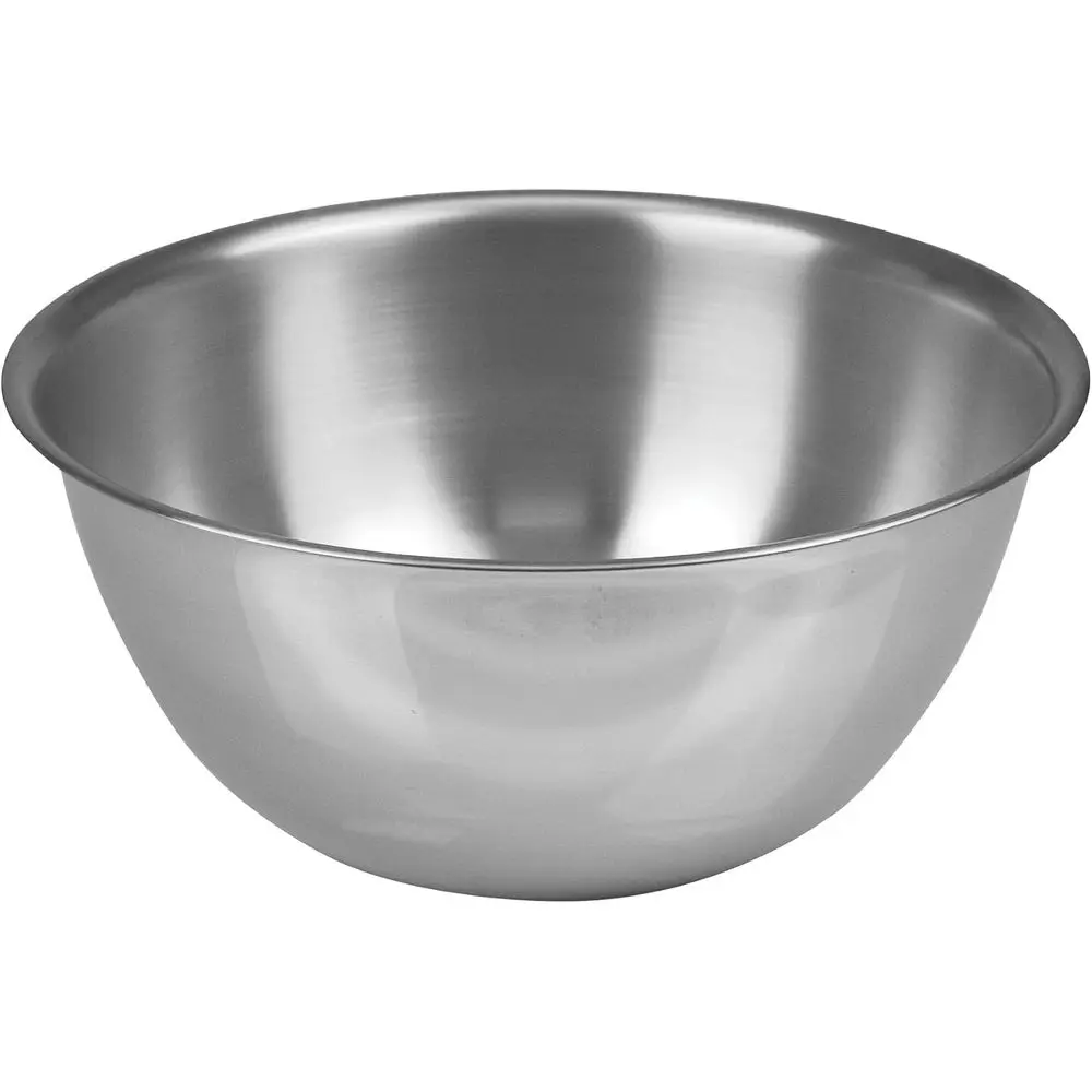 6.25-Quart Large Stainless Steel Mixing Bowl, 11.75 x 5.5, Metallic Finish