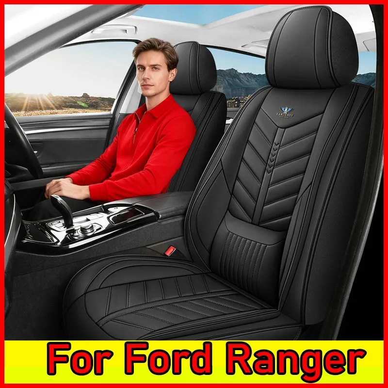

For Ford Ranger Car seat cover artificial leather waterproof wear-resistant waist full set 5 seats full wrap new seat cover
