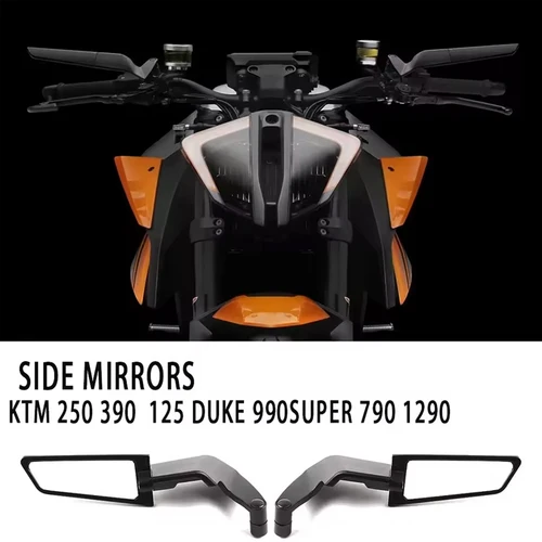 Imagen 2 del producto Para KTM 250 390 200 690 125 DUKE 990 SUPER R 790 1290 espejos de motocicleta Stealth Winglets espejo para girar espejos ajustables