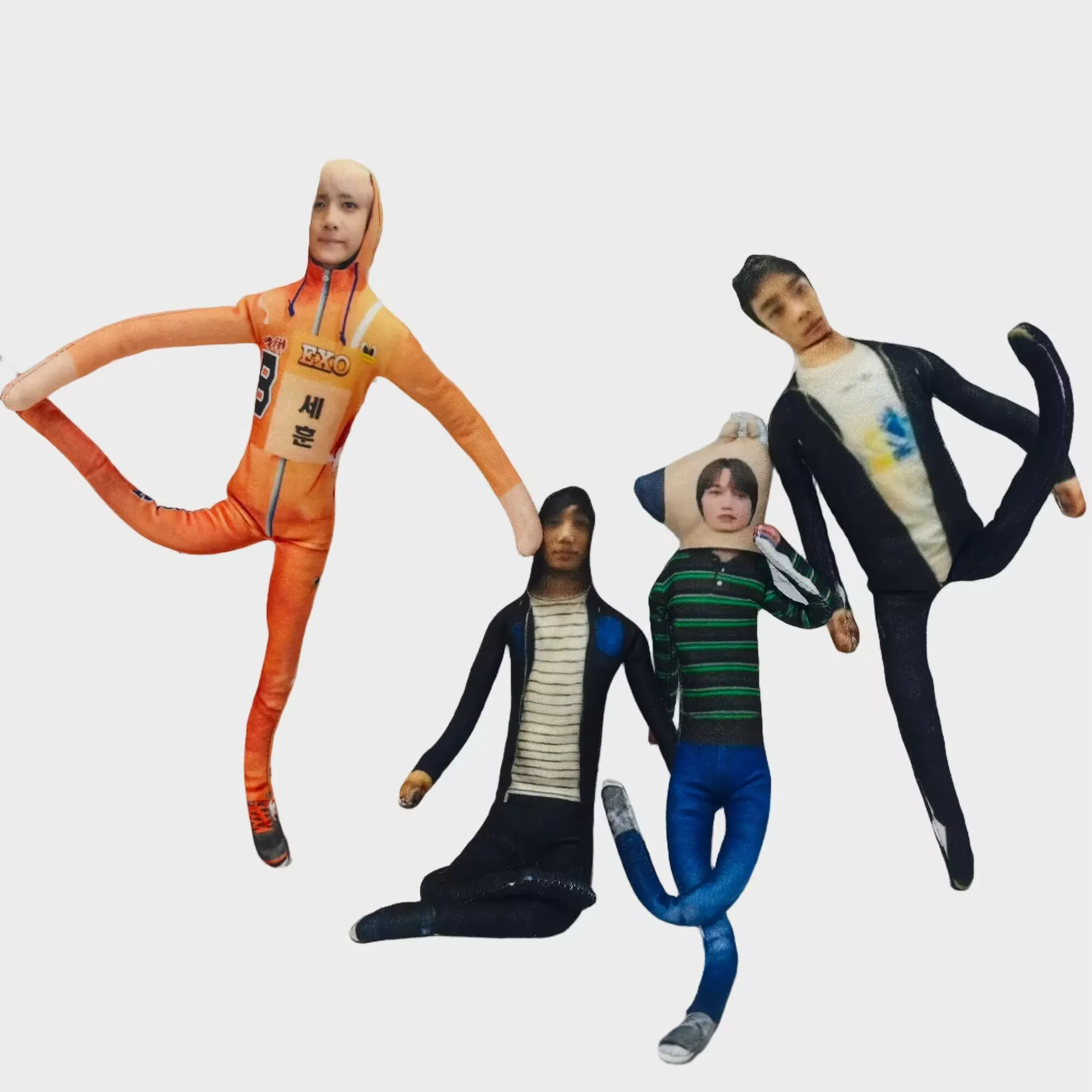 تمثال فأر تجريدي 'EXO's Wu Shixun D.O.,Taemin,Xiumin,Chulmin,chan,Baekhyun,Jongin,jongdae' مع هيكل عظمي سلكي داخلي