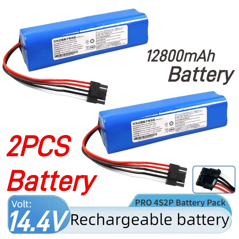 

100% Original✅Replacement D099-4S2P Battery ForVacuum-Mop 2 MJSTS1 C101 MJSTP 12800mAh⚡Xiaomi Mi Robot⚡Vacuum-Mop 2 Pro