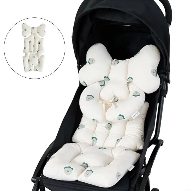 

581F Baby Cushion Comfortable and Breathable Cartoon Print Pram Pad for Infants