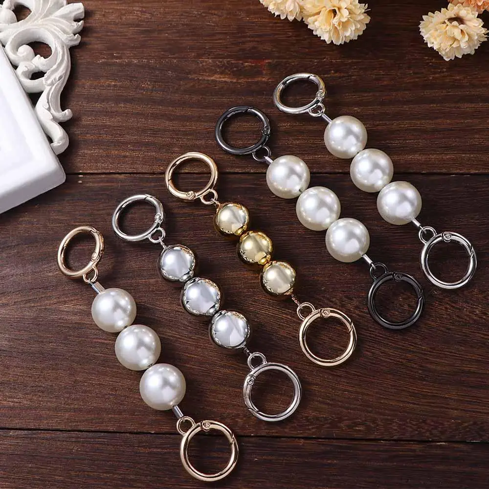 

Detachable Replacement Artificial Pearl Multifunction Handbag Handles Purse Extension Chain Bag Strap Extender Bag Belt