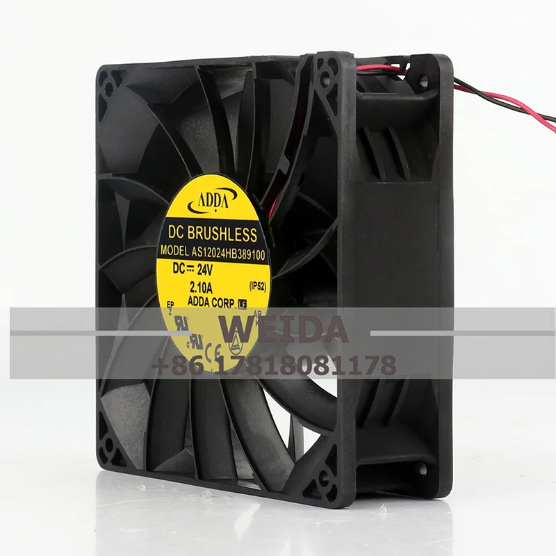 

ADDA DC 24V 2.1A AC EC 12038 120X120X38MM 12CM Two-wire Inverter High air Volume AS12024HB389100 Cooling Fan