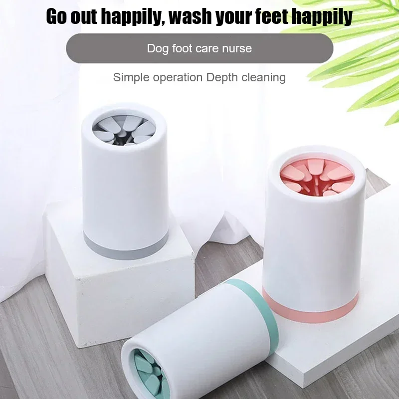 Automatic Pet Foot Washer Cup Silicone Soft Foot Cup Cat Foot Cleaning Bucket Dog Paw Cleaner Cup Feet Wash Cleaner pet shower