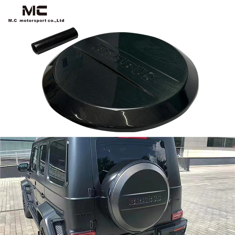 Carbon Fiber Tire Cover For  Benz G Class W464 G63 Wheel Cover Accessories Spare Wheel Tire Cover