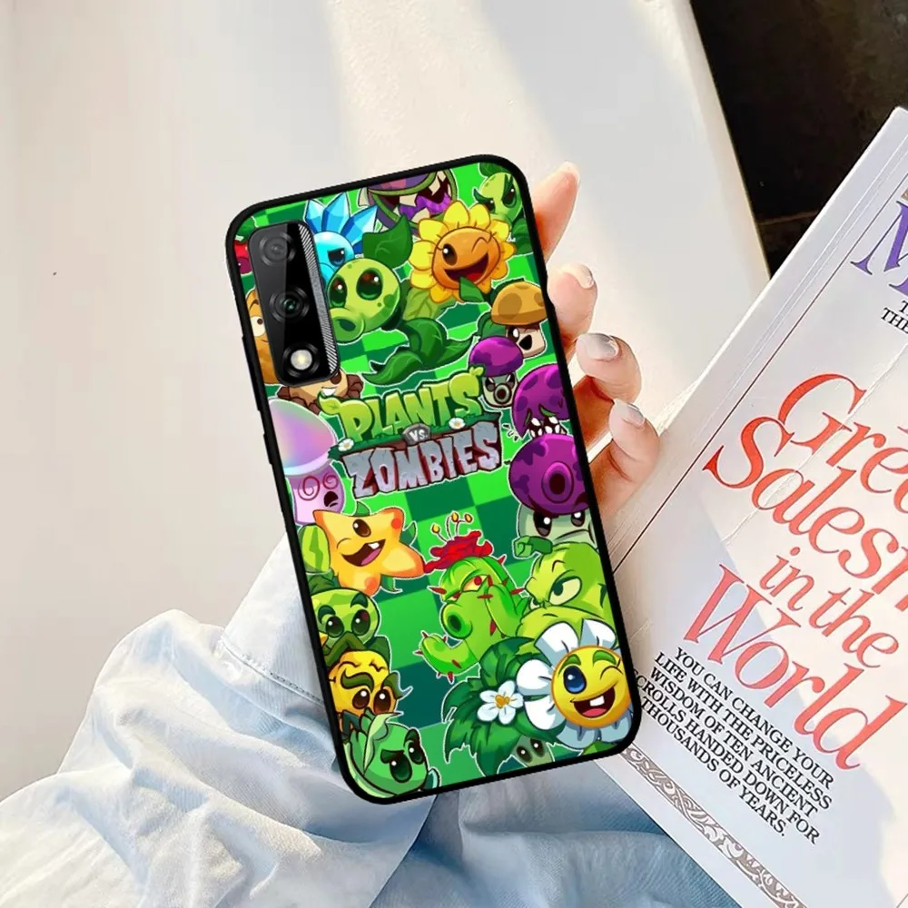 P-Plants Vs Z-Zombies Phone Case For Huawei Y9 6 7 5 Prime Enjoy 7s 7 8 plus 7a 9e 9plus 8E Lite Psmart Shell