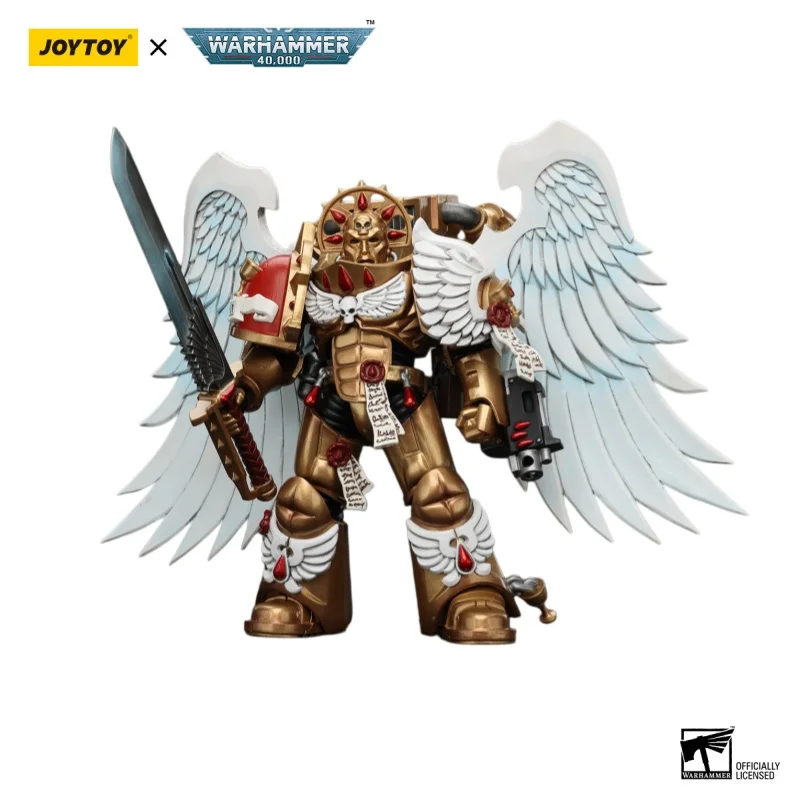 

JOYTOY Warhammer 40000/40k Blood Angels Sanguinary Guard with Encarmine Sword 1 Action Figure Doll Model Gift Decoration