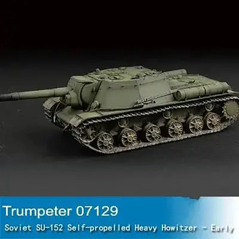 

Trumpeter 07129 1:72 Scale Tank Model Soviet SU-152 Self-Propelled Heavy Howitzer Assembly Tank Building Kits DIY