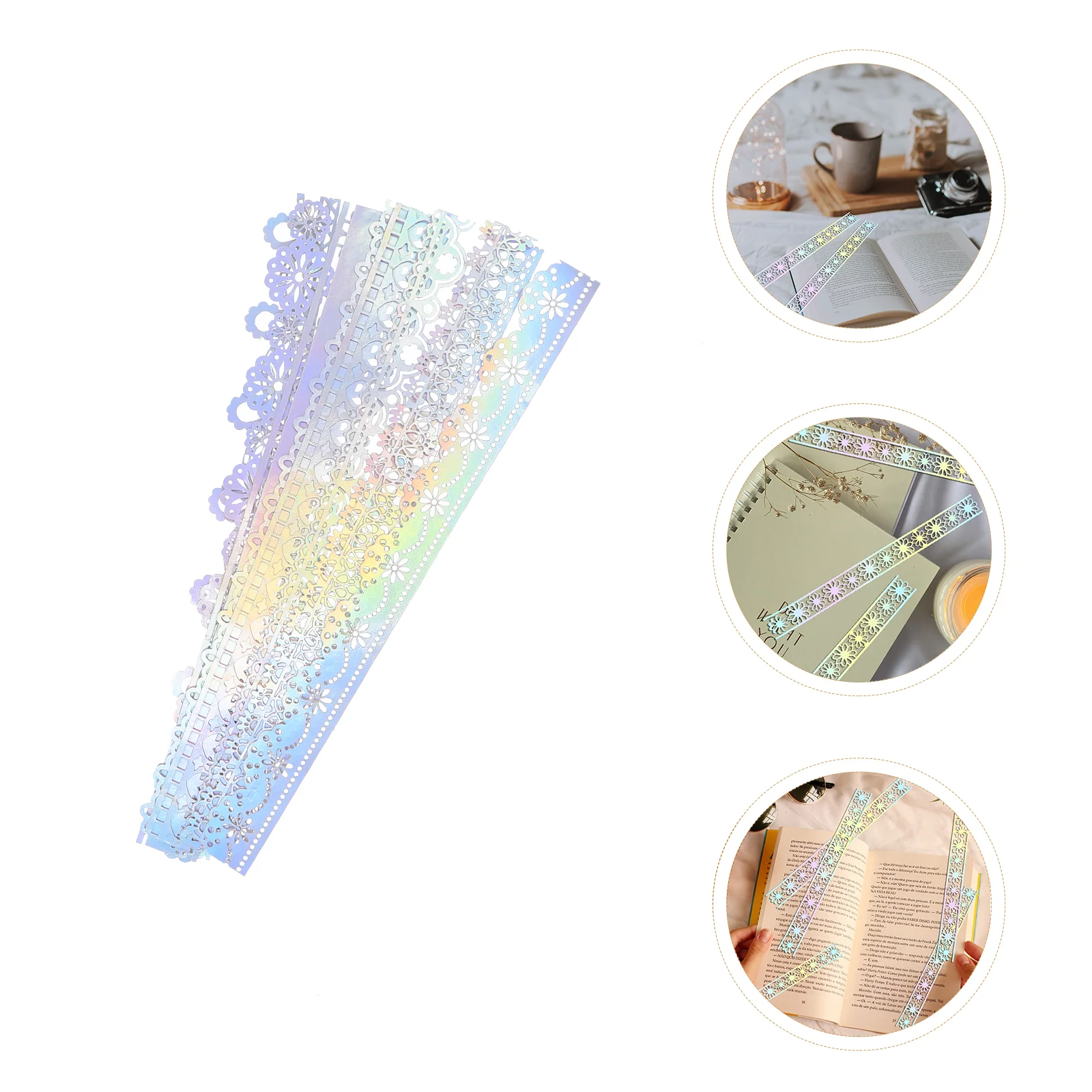 10 Pcs Pocket Decoration Scrapbooks Cards Making Lace Paper Japanese DIY Craft Journal Decorative Material Hand Account